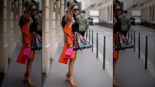 woman in Emily in Paris costume