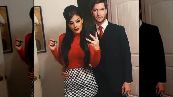 man and woman posing as Fran Fine and Max Sheffield