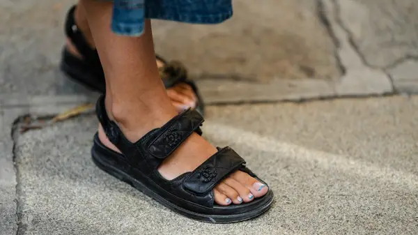 Chanel chunky slides