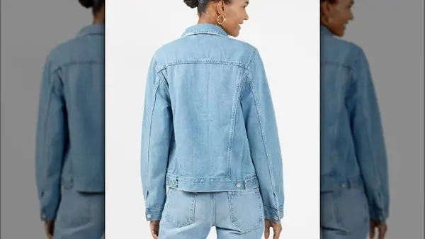 woman wearing denim jacket and jeans