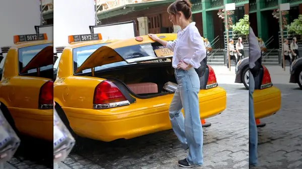 Dakota Johnson filming materialists