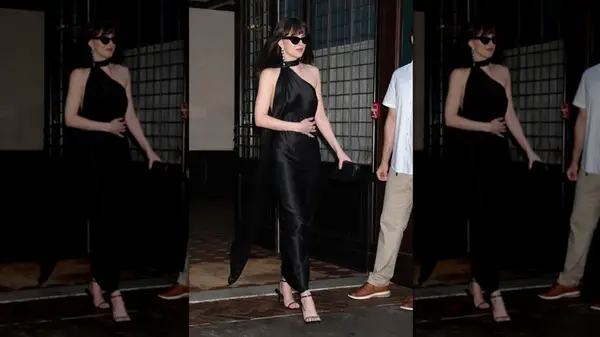 Dakota Johnson in black gown