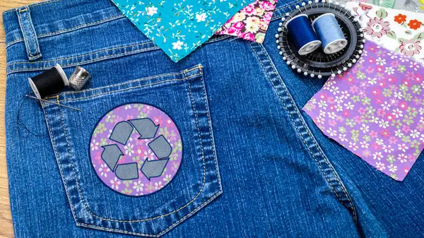 Recycle your clothes with visible mending