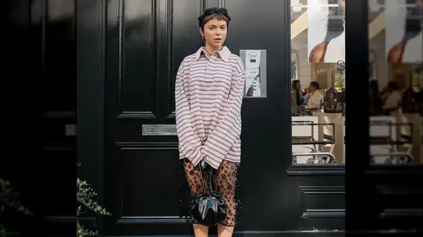 woman in headband with bows