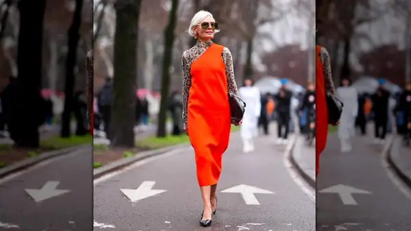 Red dress snake undershirt