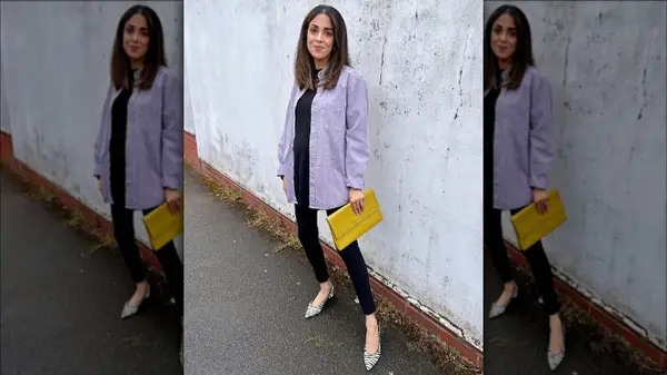 Light purple denim shirt