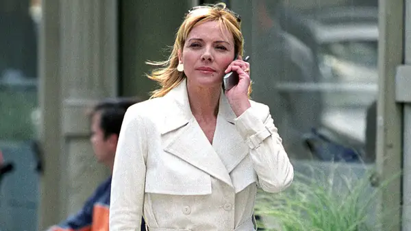Kim Catrall filming SATC in 2002