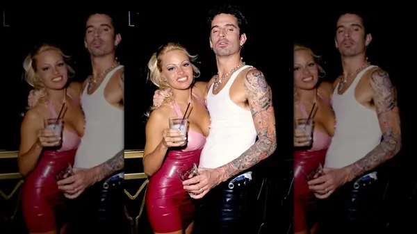 Pamela Anderson and Tommy Lee in Las Vegas 1995