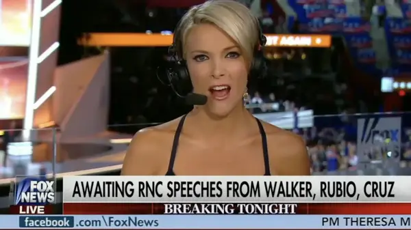 screenshot of megyn kelly in strappy dress 2016 rnc