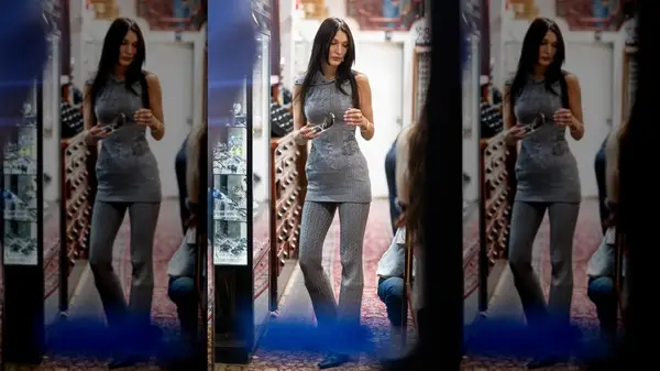 Bella Hadid sweater set