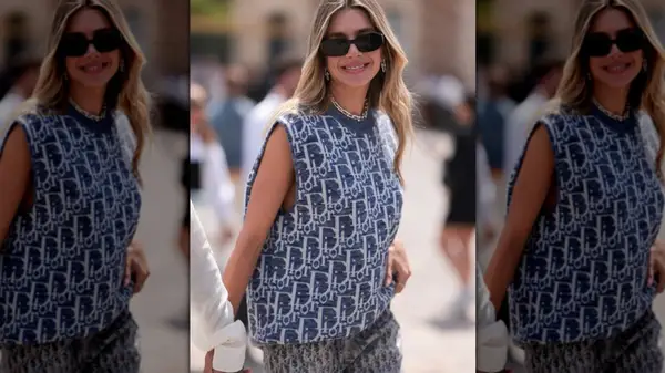 Knitted sweater vest