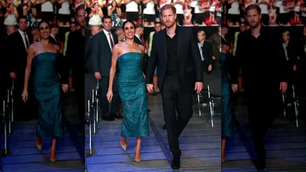 Meghan Markle with Prince Harry at the 2023 Invictus Games