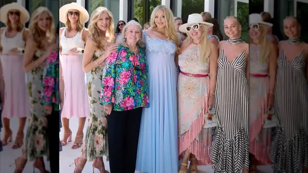 Tiffany Trump with her friends and family at her baby shower