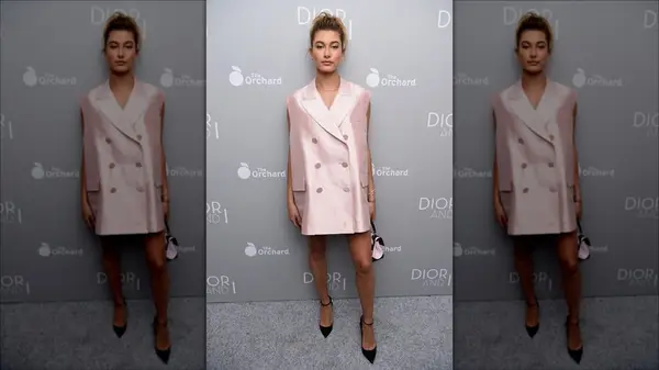 Hailey Bieber on the red carpet