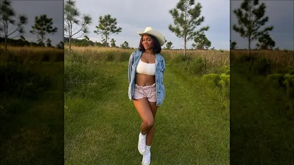 Women in a western inspired outfit