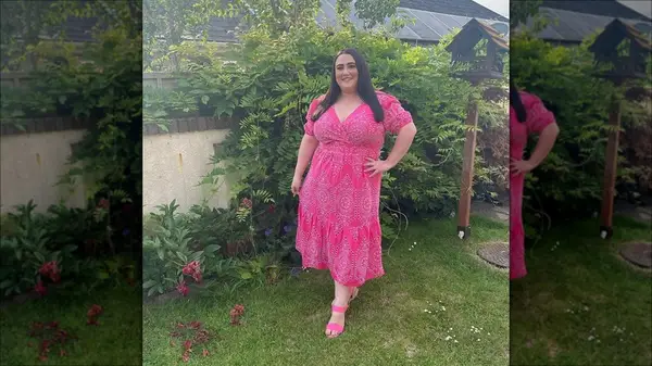 Woman in bracelet strap shoes