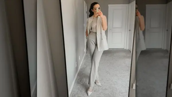 Woman in sleeveless top