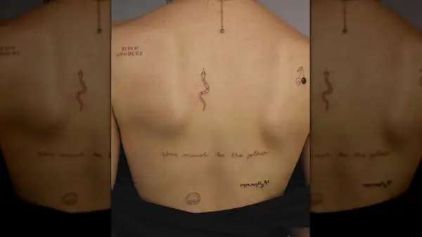 Sticker back tattoos