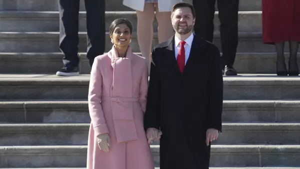 Usha Vance wears Oscar de la Renta