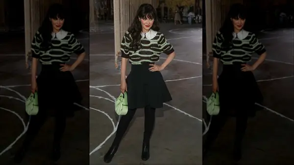 Zooey Deschanel at New York Fashion Week