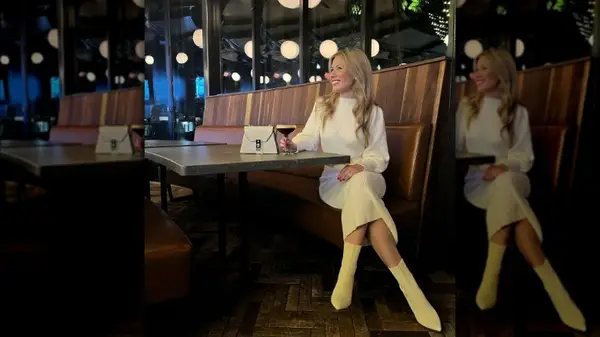 Cream sweaterdress