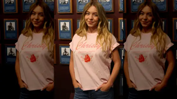 Sydney Sweeney at the boxing hall of fame