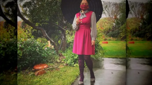 repurposed and styled bridesmaid