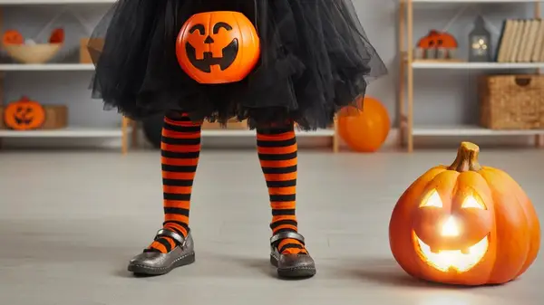 Halloween socks and Mary Janes