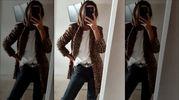 Woman with a large belt buckle