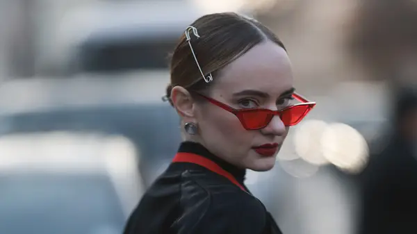 red cateye sunglasses