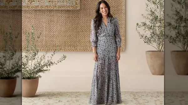 Joanna Gaines in a floral dress
