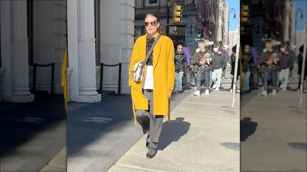Woman wearing Mary Janes and glitter socks