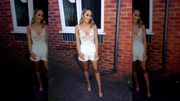 White shorts lace top