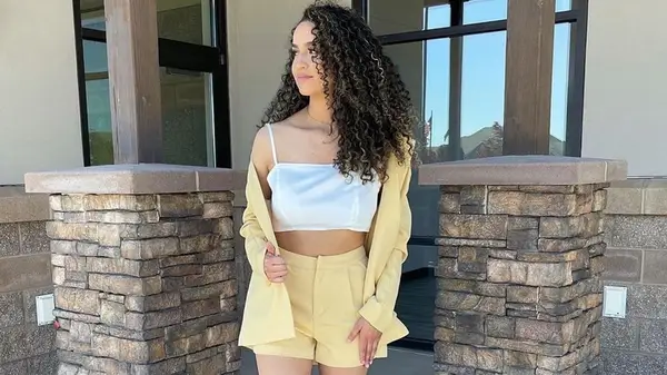 Wearing tailored shorts