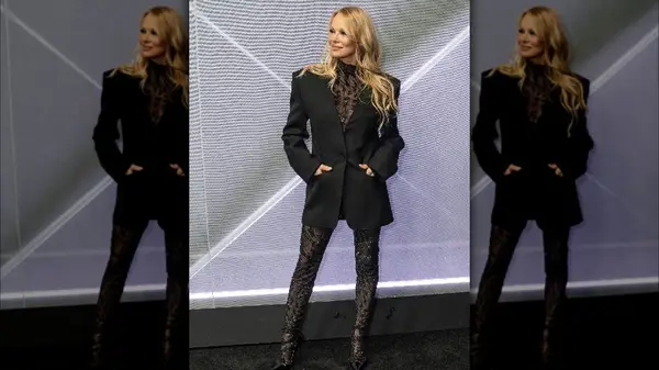 Pamela Anderson in a catsuit 