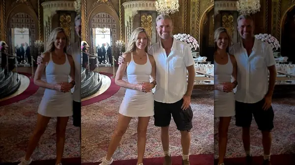 Marla Maples with Pete Evans