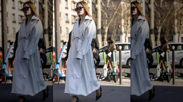 White leather duster 