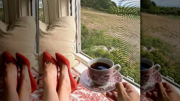 Pointy toe red heels