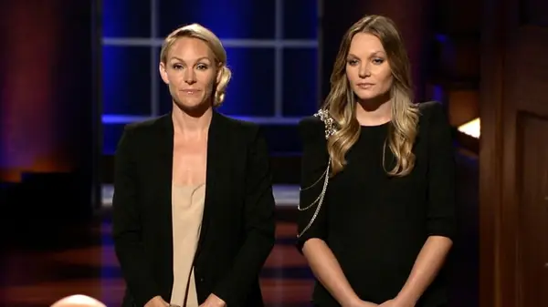 Rachael Mann and Mackenzie Burdick pitching Litter Jewelry on Shark Tank Season 3