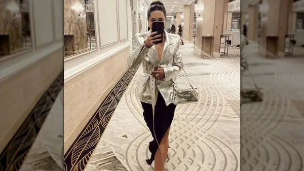 Silver leather jacket