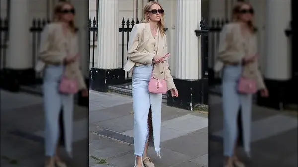 Vest worn under a blazer