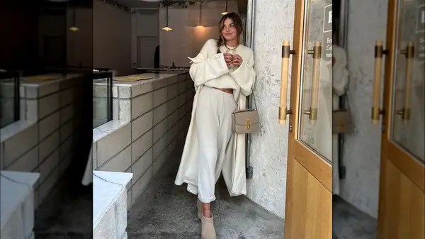 Woman in monochrome sweats