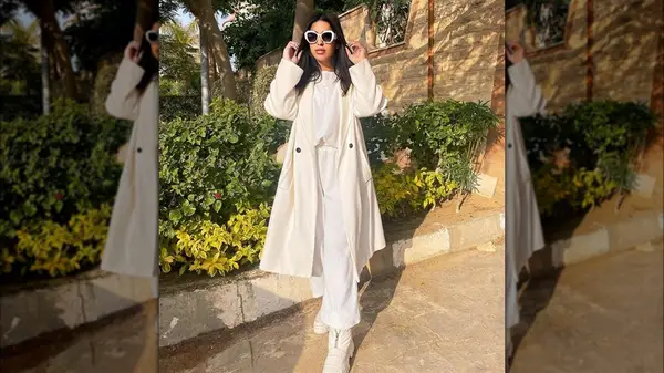 Woman in white clothes