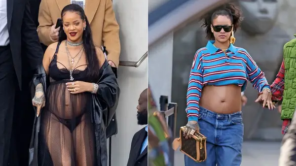 Rihanna while pregnant