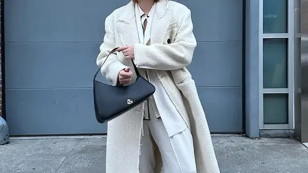 woman wearing a monochrome outfit 