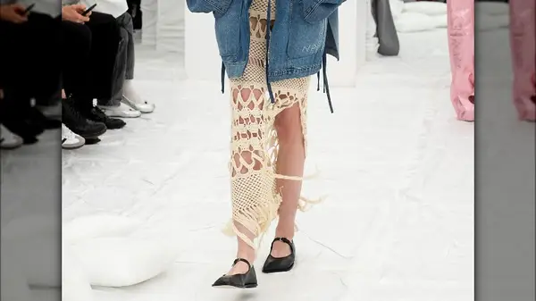 close up of mary janes