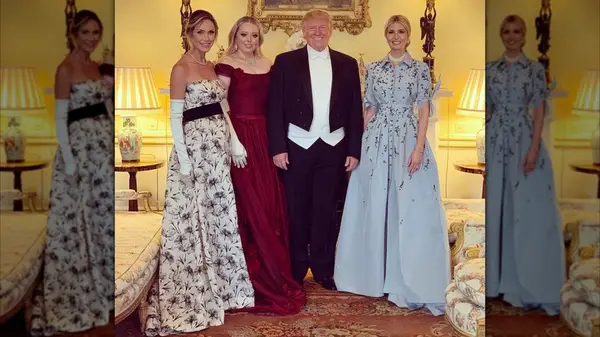 The Trump family in London