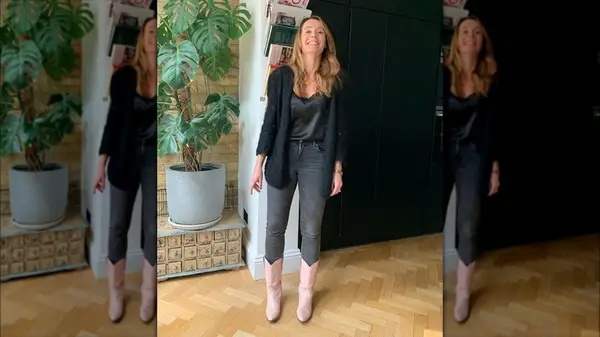 Woman wearing cowboy boots