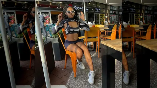 Woman wearing sporty clothing