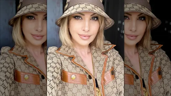 Woman wearing Gucci clothing